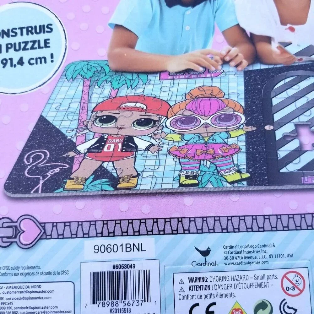LOL Surprise Floor Puzzle by Cardinal 46 Pc 24 in X 36 Extra Large Pieces NIB
